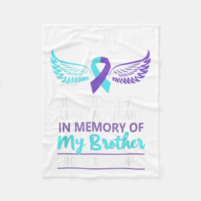 Couverture Polaire En Mémoire De La Prévention Du Suicide Frère (Devant)