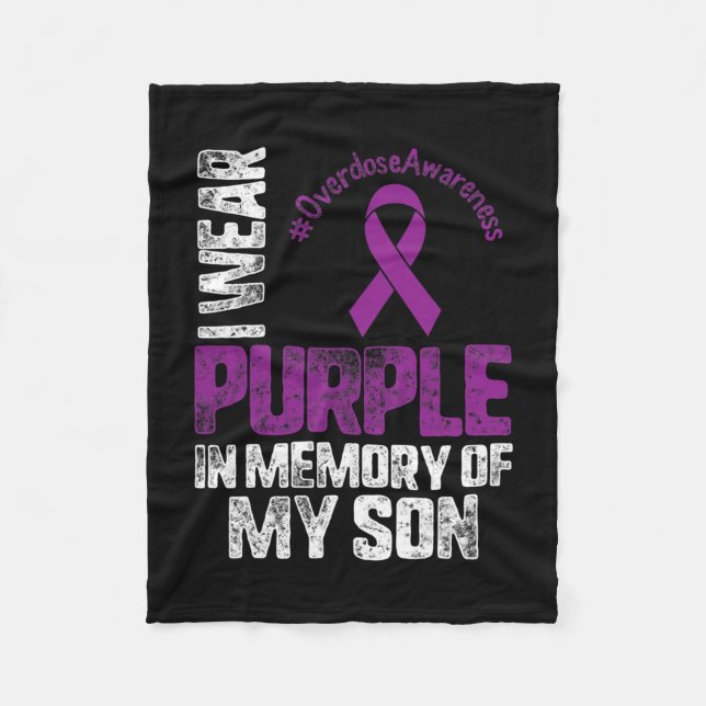 Couverture Polaire En Mémoire De Mon Fils Mois De Sensibilisation À L (Devant)