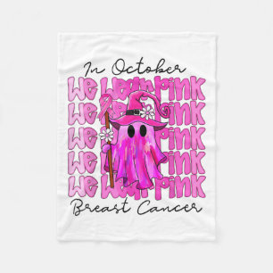 Couverture Polaire En Octobre, Nous Portons Nk Cute Ghost Cancer Du S