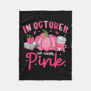 Couverture Polaire En Octobre Nous Portons Nk Ruban Rose Tasse