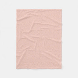 Couverture polaire en tissu de confetti rose doux