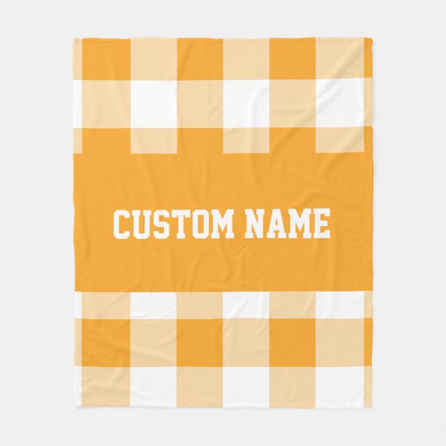 Couverture Polaire en vichy Motif (Devant)