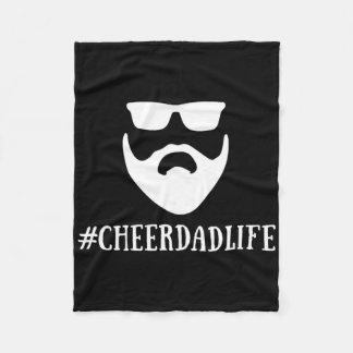 Couverture Polaire Encourage la vie de papa Cheerleading Drôle Barbu