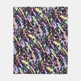 Couverture Polaire encre arc-en-ciel éclaboussure extrême :