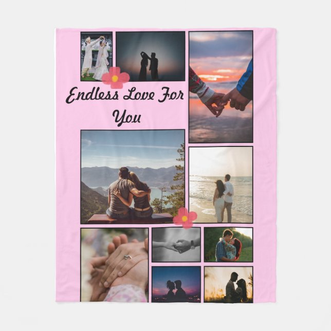 Couverture Polaire Endless Love Photo Collage polaire (Devant)
