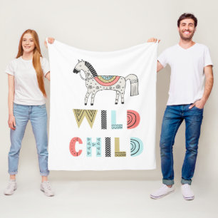 Couverture Polaire Enfant sauvage Scandia Cheval bébé