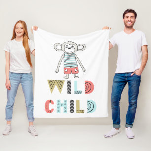 Couverture Polaire Enfant sauvage Scandia Singe Baby