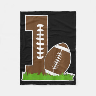 Couverture Polaire Enfants 1er Anniversaire Fête Football Garçon Un A