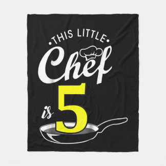 Couverture Polaire Enfants 5e anniversaire cadeau | Cuisiner 5 ans