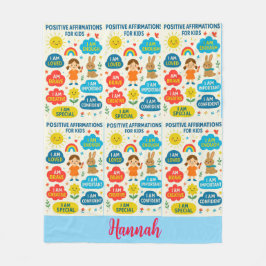 Couverture Polaire Enfants D'Affirmation Positive - Inspirationnel Co
