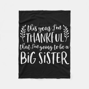 Couverture Polaire Enfants Grande Soeur Thanksgiving Grossesse Annonc