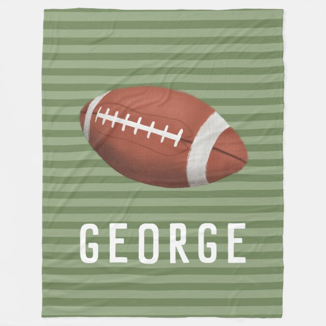 Couverture Polaire Enfants mignonette Football Américain Sports Garço (Devant)