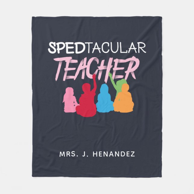 Couverture Polaire Enseignant Spedtacular Enseignant Spécial Éducatio (Devant)