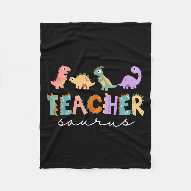 Couverture Polaire Enseignante Dinosaure Femme Enseignante Rex Funny  (Devant)