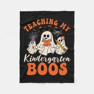 Couverture Polaire Enseigner Ma Maternelle Boos Retro Ghost Hallowee