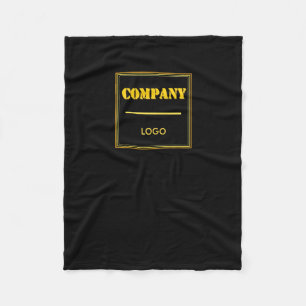 Couverture Polaire Entreprise personnalisée noir moderne sur mesure