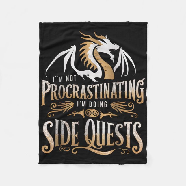 Couverture Polaire Epic Gamer Fantasy Adventure Apparel Doing Side Qu (Devant)