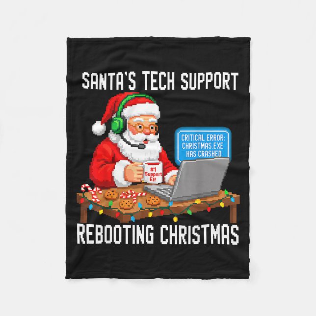 Couverture Polaire Epic Rebooting Support Tech Santa's (Devant)