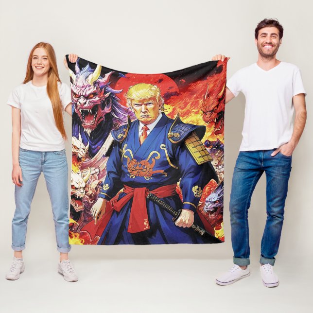 Couverture Polaire Epic Trump Samurai Anime (En situation)