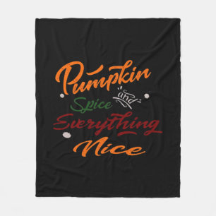 Couverture Polaire Épices citrouilles Et Tout Beau Slogan