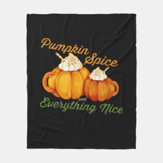 Couverture Polaire Épices citrouilles Et Tout Joli Design Automne
