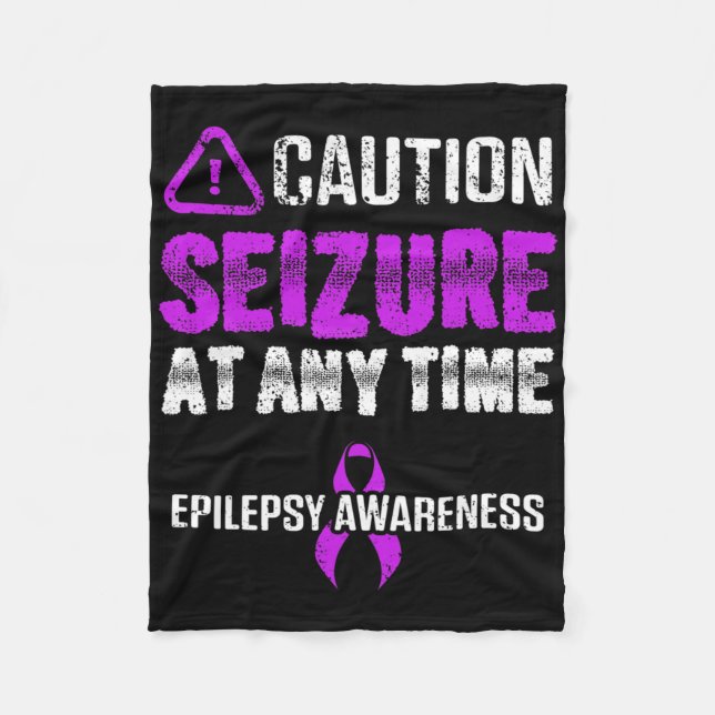 Couverture Polaire Epilepsy Awareness Seizure Epileptic Warrior Survi (Devant)