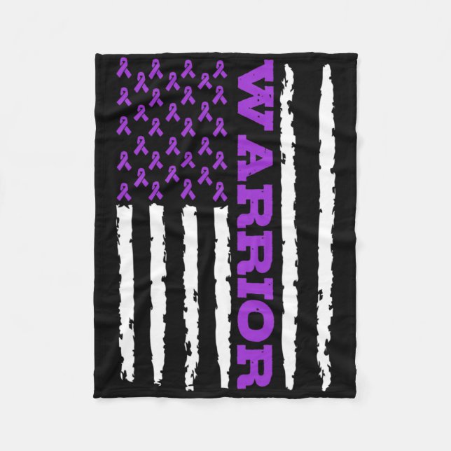 Couverture Polaire Epilepsy Awareness Warrior  (Devant)