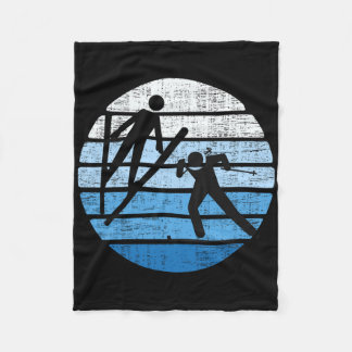 Couverture Polaire Équipe Combiné Nordique Sports d'Hiver Ski Nordiqu