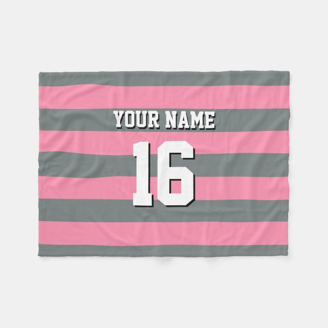 Couverture Polaire Équipe cycliste Flamingo Pink Charcoal Jersey Prep (Devant (Horizontal))