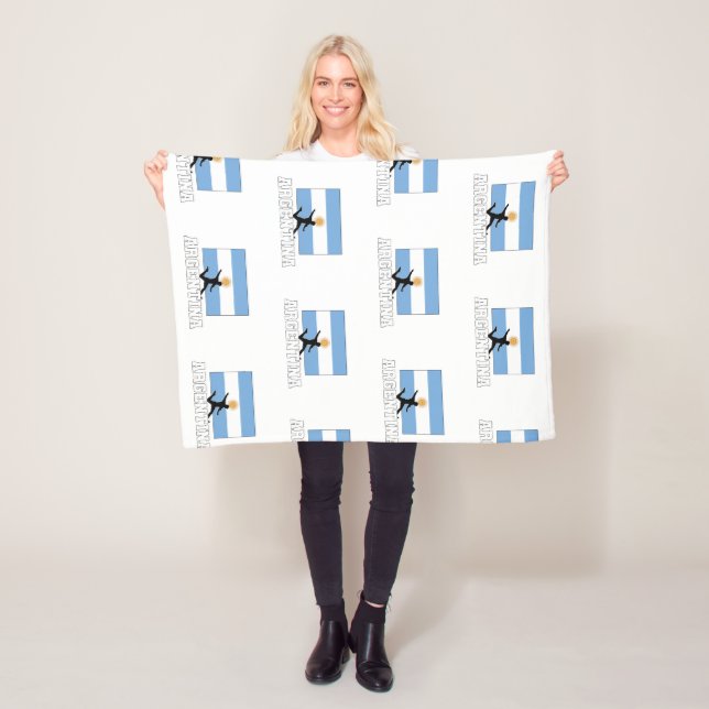 Couverture Polaire Équipe d'Argentine de football (En situation)