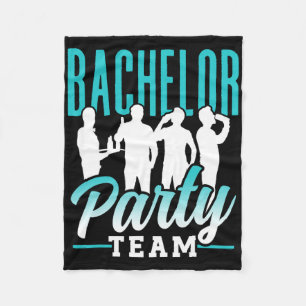 Couverture Polaire Équipe de garçon de bachelor marié 2