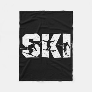 Couverture Polaire Équipe de ski acrobatique Freestyle Ski drôle extr
