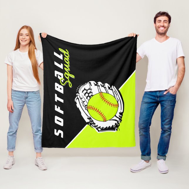 Couverture Polaire Équipe de softball (En situation)