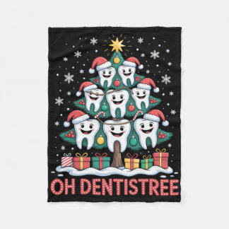 Couverture Polaire Équipe dentaire de Noël Oh Dentistree
