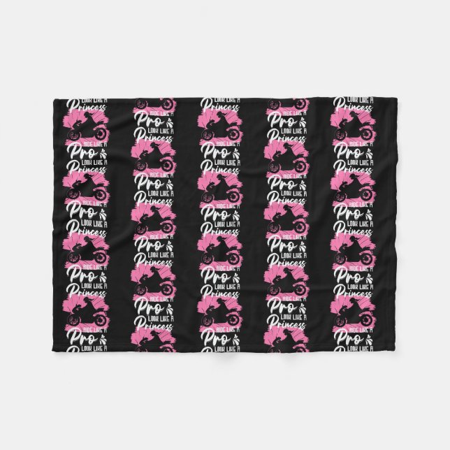 Couverture Polaire Équitation Vélo Fille Moto Vélo (Devant (Horizontal))