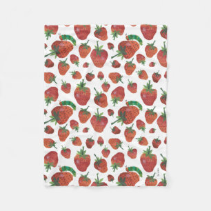 Couverture Polaire Eric Carle Caterpillar et Motif fraise