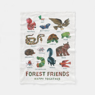 Couverture Polaire Eric Carle   Les amis de la forêt heureux ensemble