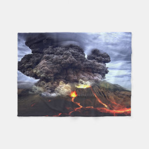 Couverture Polaire Éruption du volcan sur la montagne