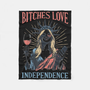Couverture Polaire Es Love Independence Drôle 4 juillet Retro