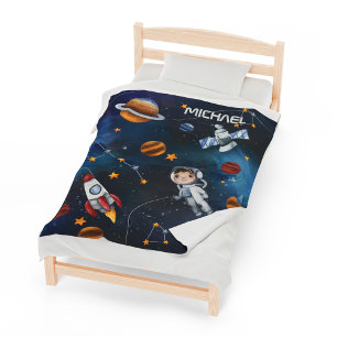 Couverture Polaire Espace extra-atmosphérique personnalisé et astrona