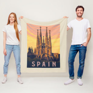 Couverture Polaire Espagne Familia Sagrada