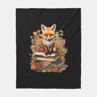 Couverture Polaire Esthétique Cottagecore Amoureux des Livres Goblinc