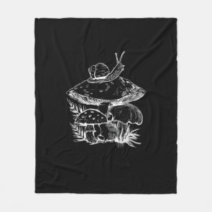 Couverture Polaire Esthétique Cottagecore Champignon Escargot Goblinc