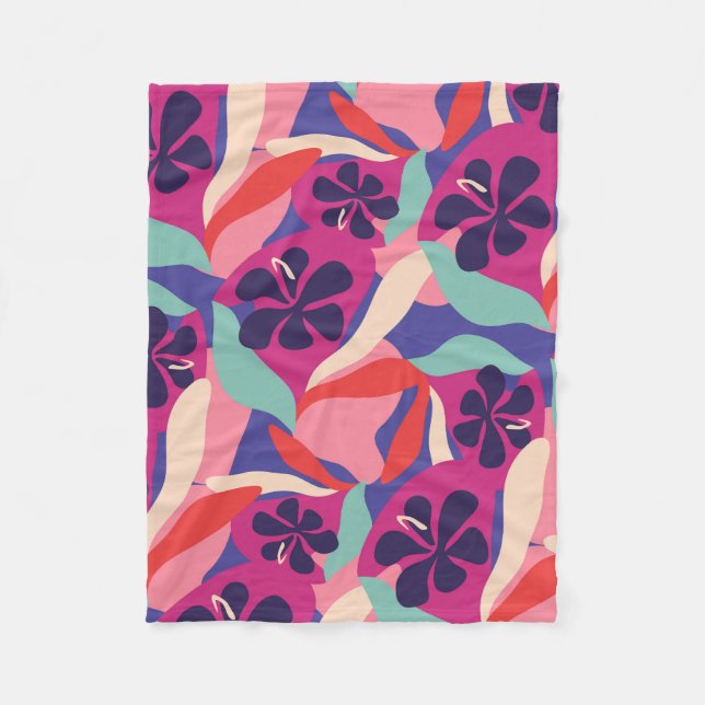 Couverture Polaire Esthétique florissante (Devant)