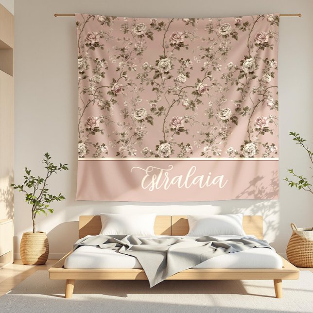 Couverture Polaire Estralaia Dusty Rose rose (detail)