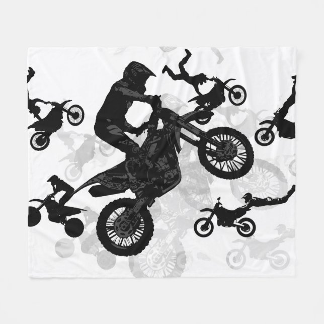 Couverture Polaire Etapes Motocross Extrêmes (Devant (Horizontal))