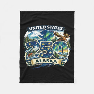 Couverture Polaire États-Unis 250 Alaska Chemise Patriotique 4 juille