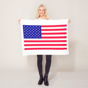 Couverture Polaire États-Unis américain Drapeau Blanchettes de flotte