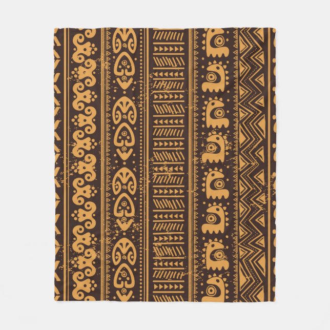 Couverture Polaire Ethnie tribale homogène (Devant)