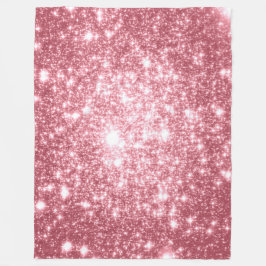 Couverture Polaire Étincelle rose